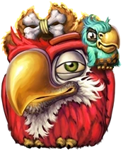 Pirots 2 red captain bird