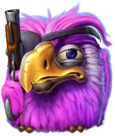 Pirots X purple bird collector